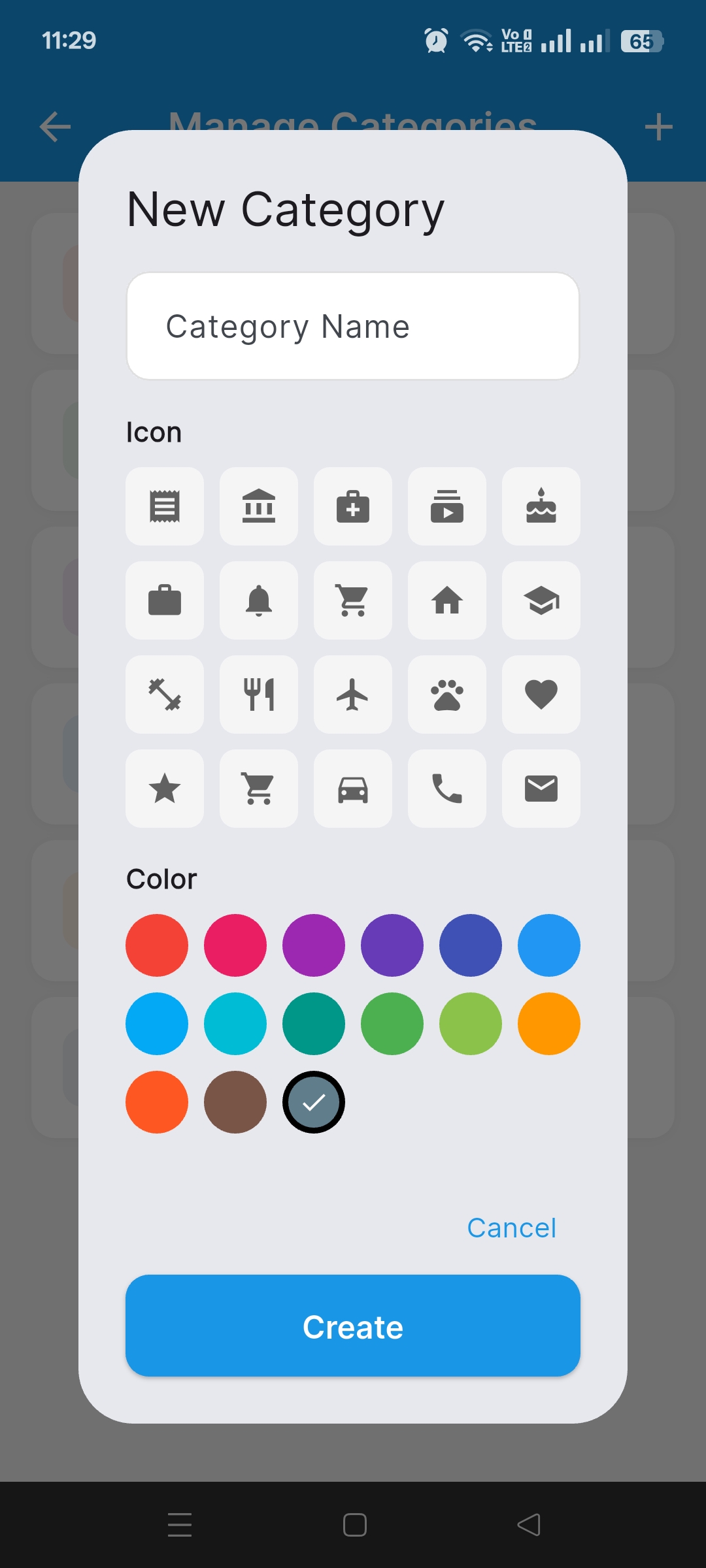 Create Custom Category