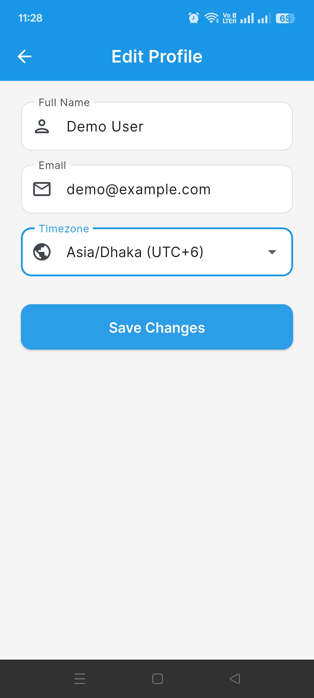 Remindr Edit Profile